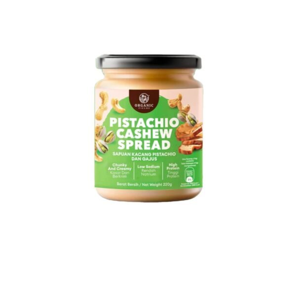 Low Sodium Pistachio Cashew Spread (220g) Healthy Spread